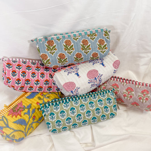 Block Print Pencil Pouch
