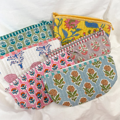 Block Print Pencil Pouch
