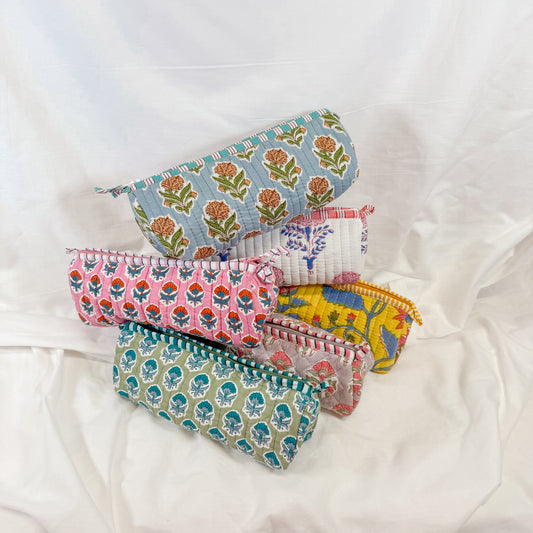 Block Print Pencil Pouch