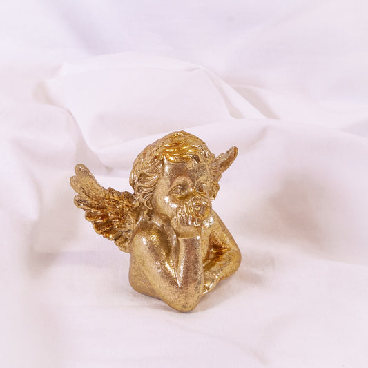 Golden Cherub Figurine