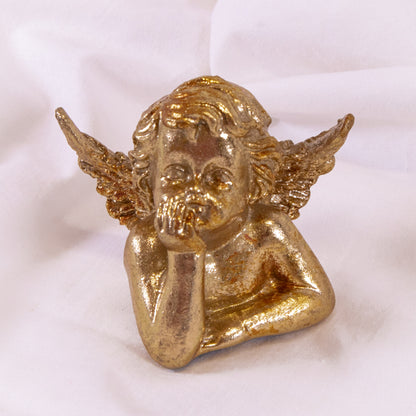 Golden Cherub Figurine