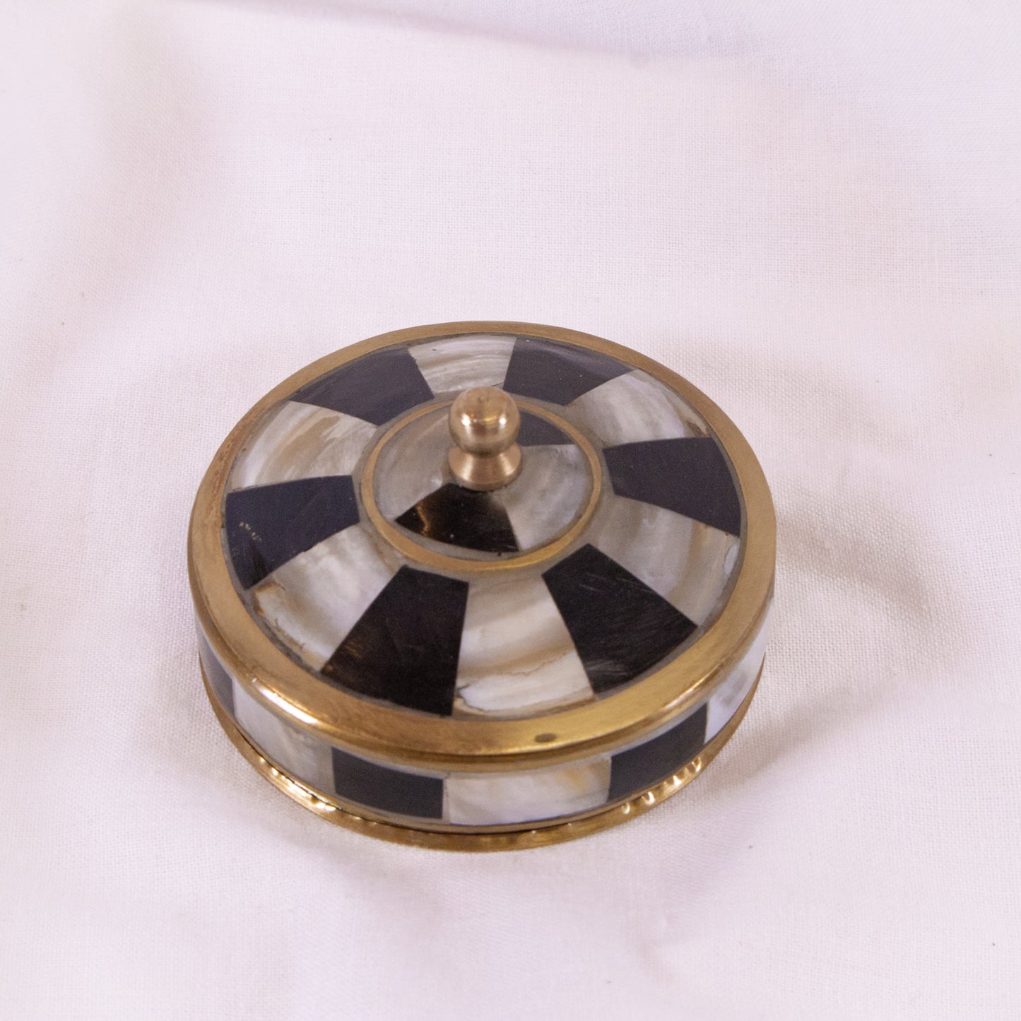 Classic Check Mini Brass Box
