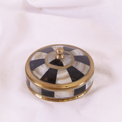 Classic Check Mini Brass Box