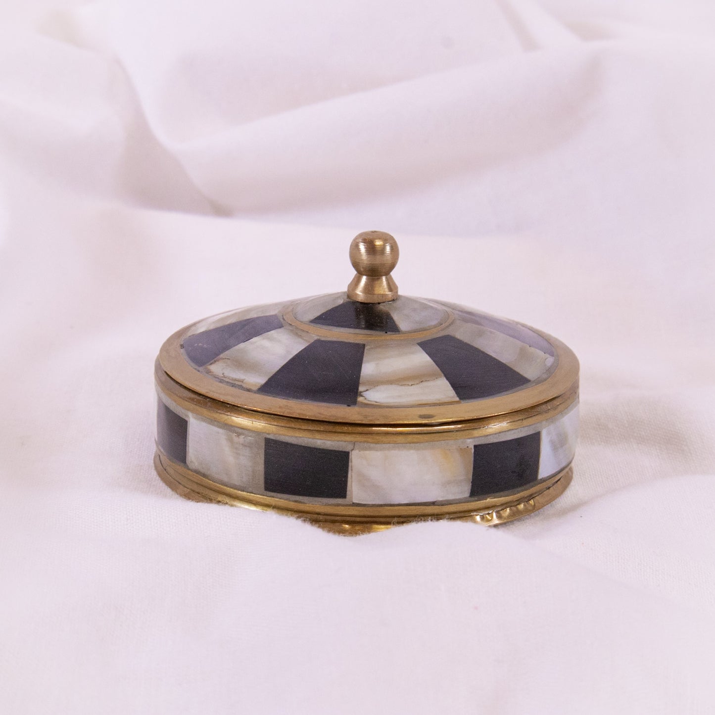 Classic Check Mini Brass Box