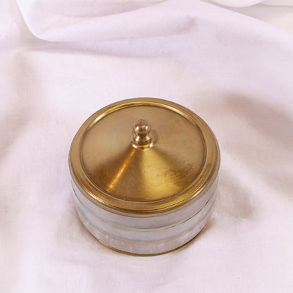 Pearl Stripe Brass Box