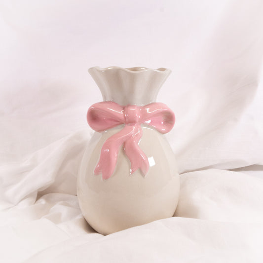 Pink Bow Vase