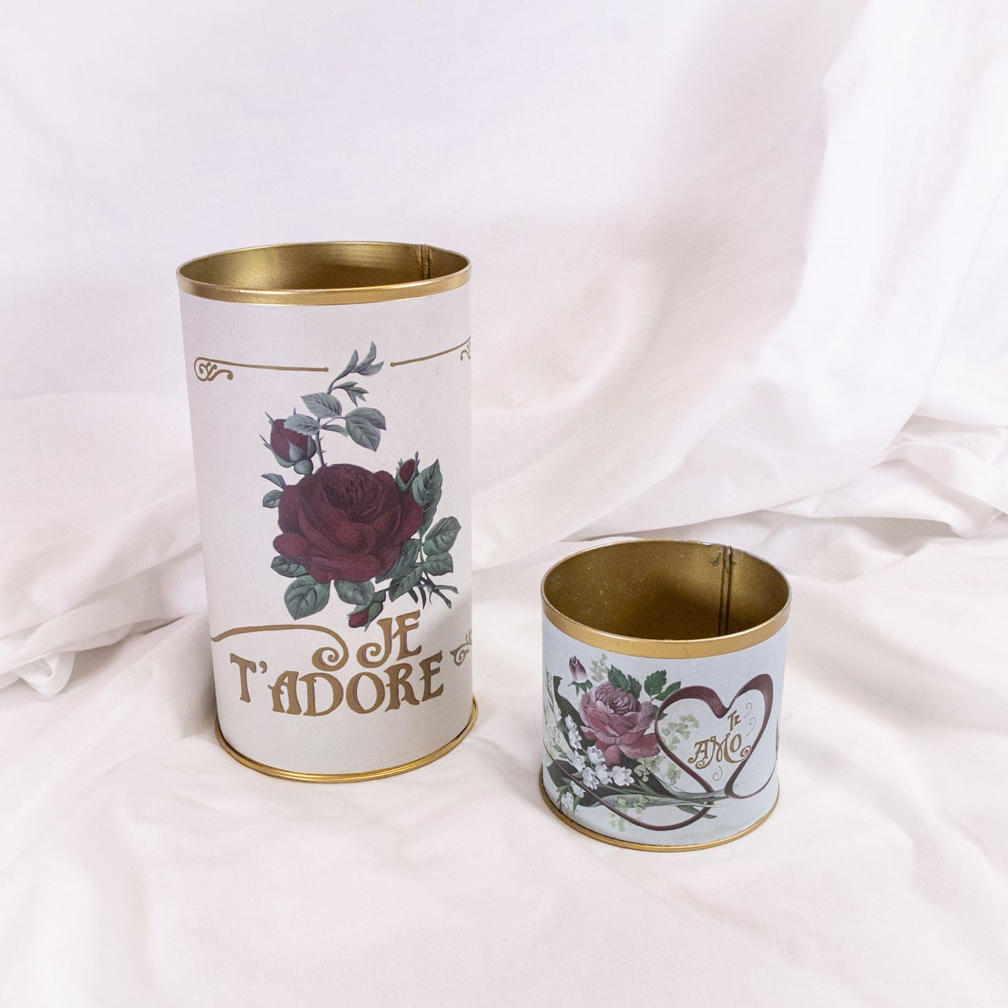 Vintage Love Brass Container