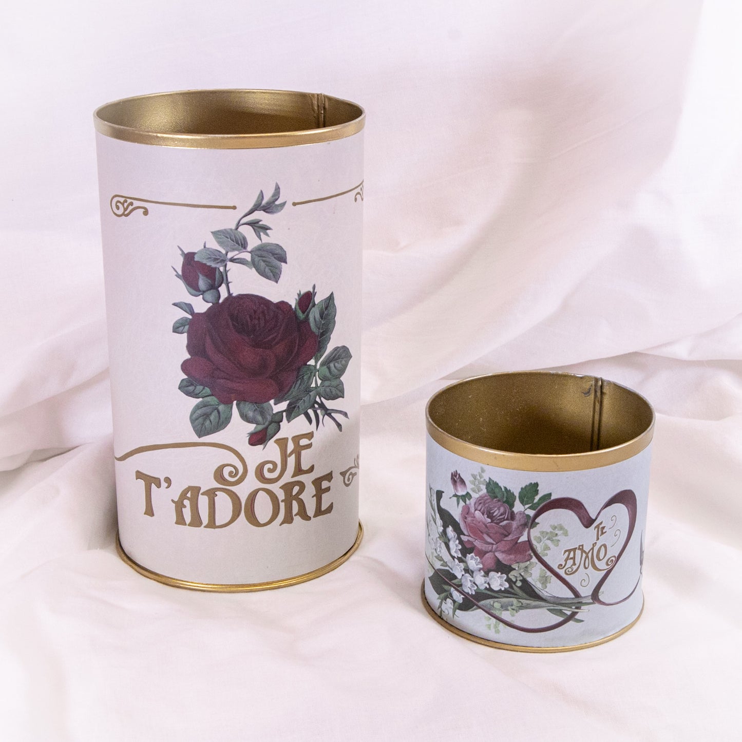 Vintage Love Brass Container