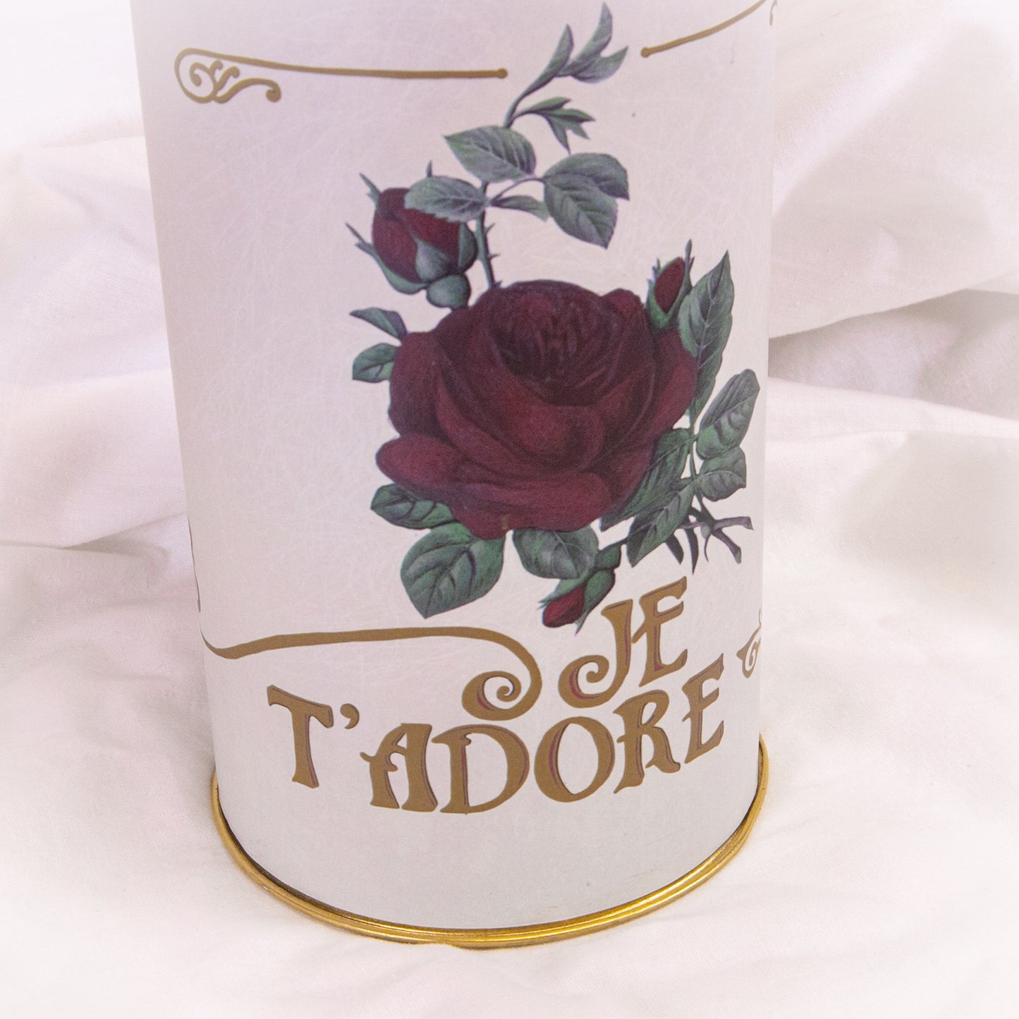 Vintage Love Brass Container