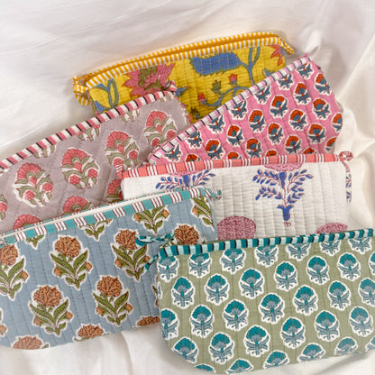 Block Print Pencil Pouch