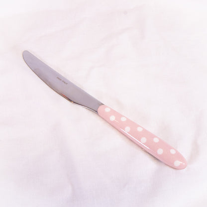 Pink Polka Dot Flatware