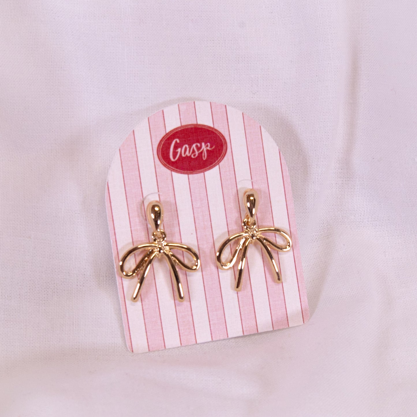 Ribbon Bow Drop Earrings