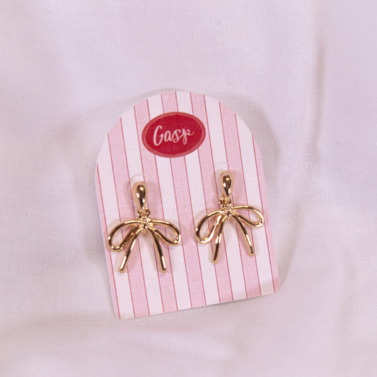 Ribbon Bow Drop Earrings