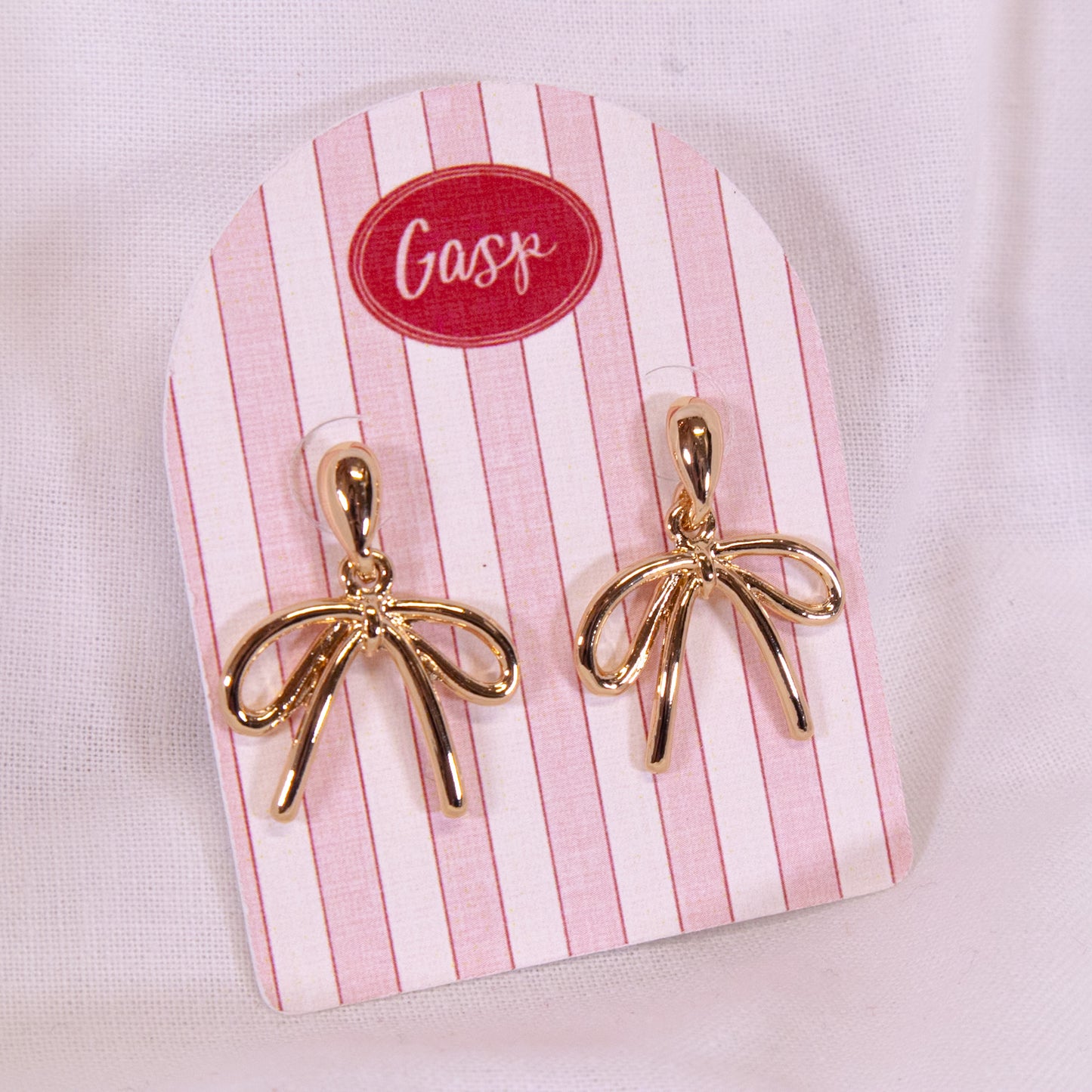 Ribbon Bow Drop Earrings