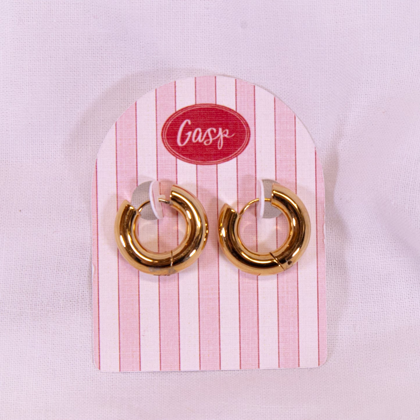 Classic Chunky Huggie Hoop Earrings