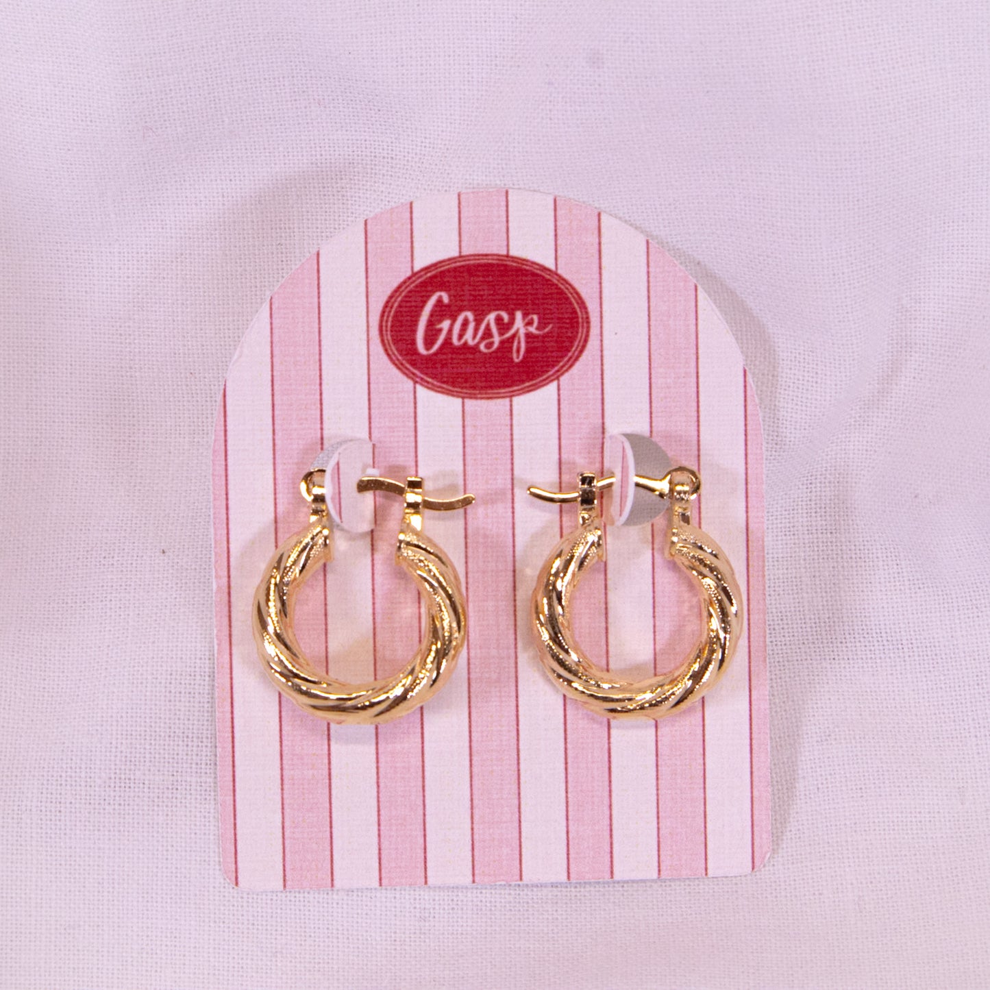 Gold Filled Twist Hoop Earrings