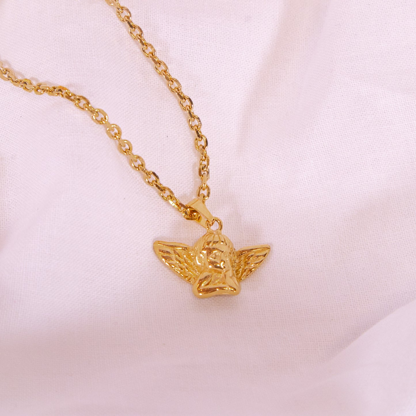 Golden Cherub Necklace