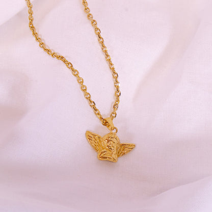 Golden Cherub Necklace
