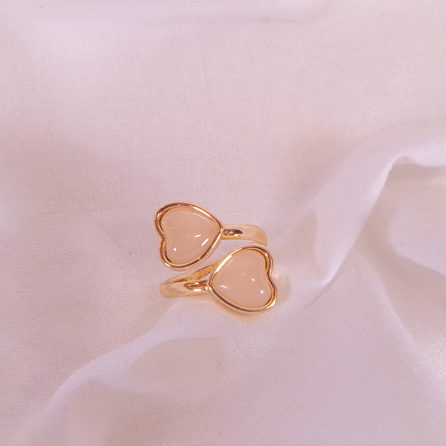 Stone Heart Wrap Ring