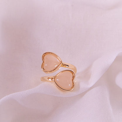 Stone Heart Wrap Ring
