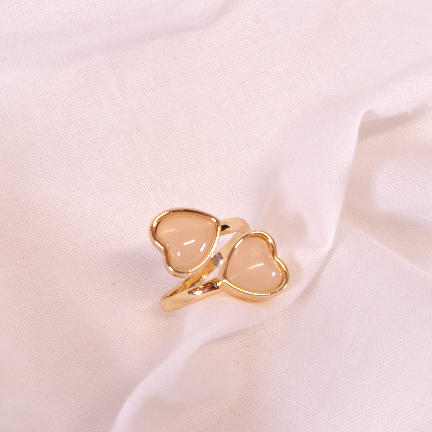 Stone Heart Wrap Ring