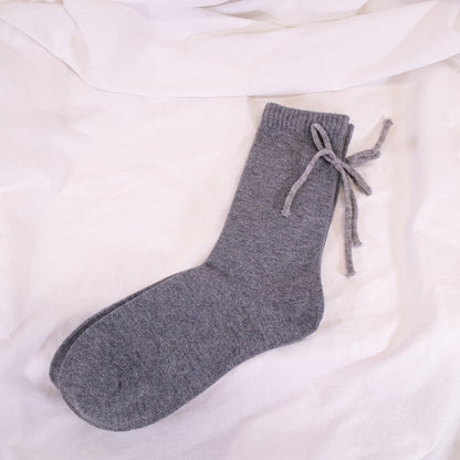 Bow Back Knit Socks