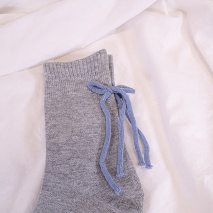 Bow Back Knit Socks
