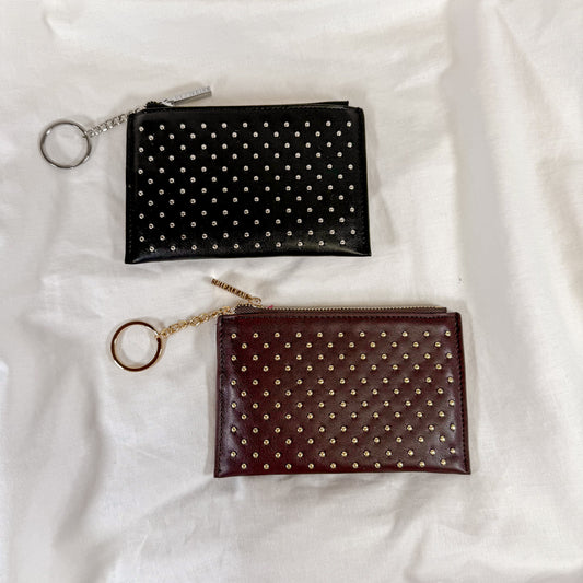 Studded Card Case Wallet