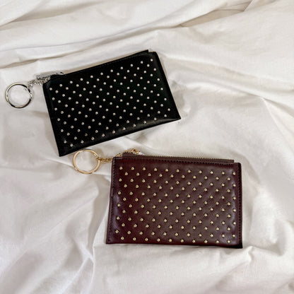 Studded Card Case Wallet