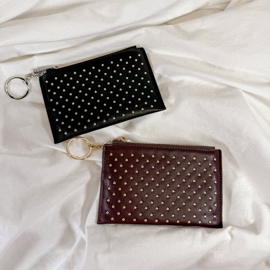 Studded Card Case Wallet