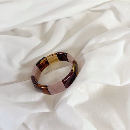 Neutral Block Stretch Bracelet