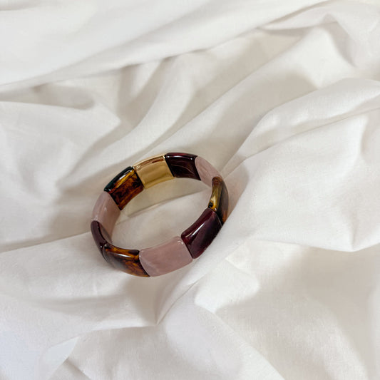 Neutral Block Stretch Bracelet