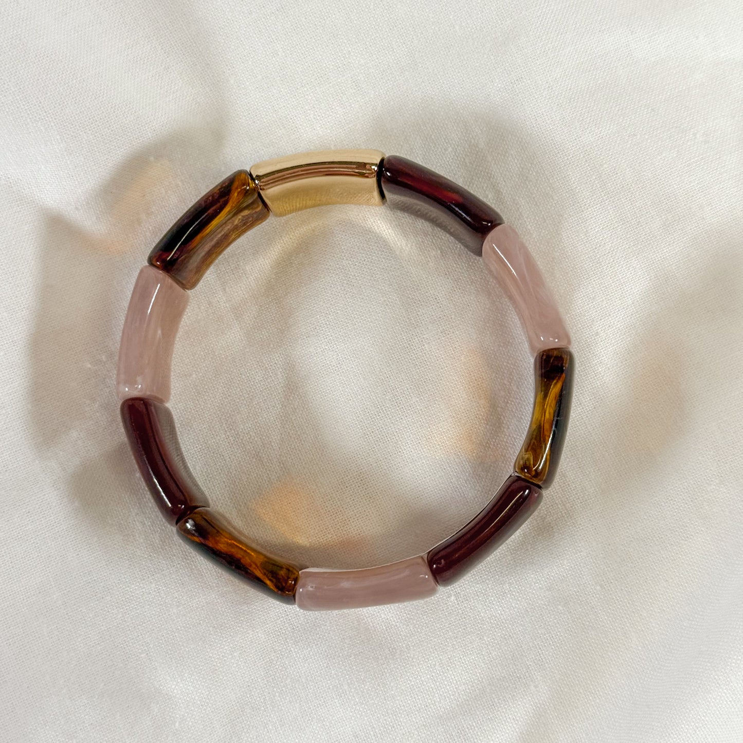 Neutral Block Stretch Bracelet