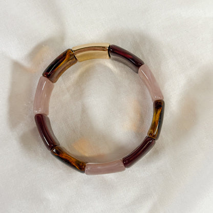 Neutral Block Stretch Bracelet