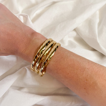 Twisted Gold Cuff Bracelet