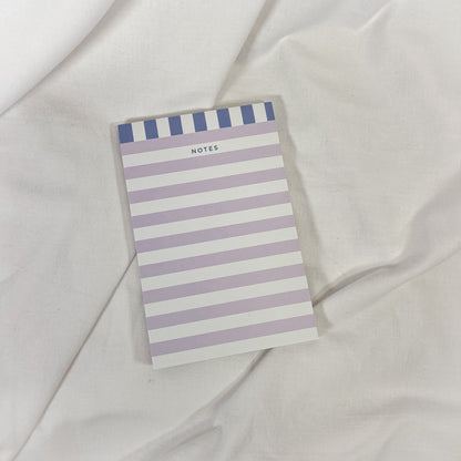 Lavender Stripes Notepad