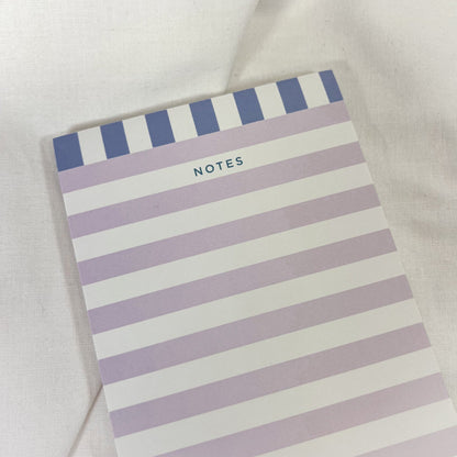 Lavender Stripes Notepad
