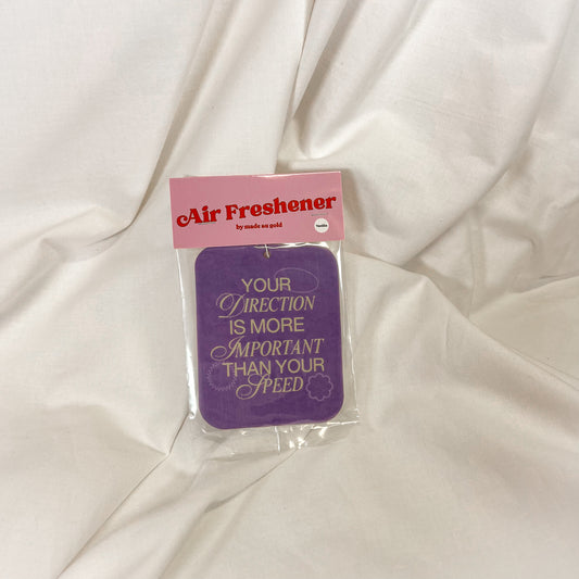 Important Direction Car Air Freshener