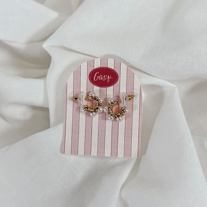 Classic Pearl Hoop Earrings