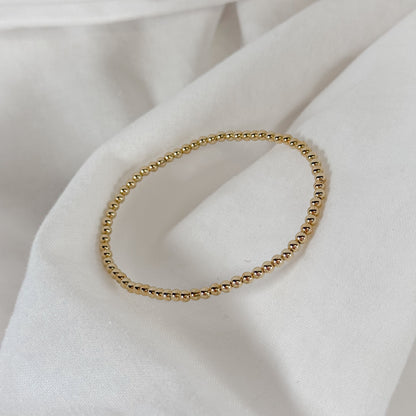 Classic Gold Filled Bead Bracelet