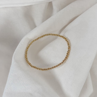 Classic Gold Filled Bead Bracelet
