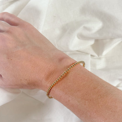 Classic Gold Filled Bead Bracelet