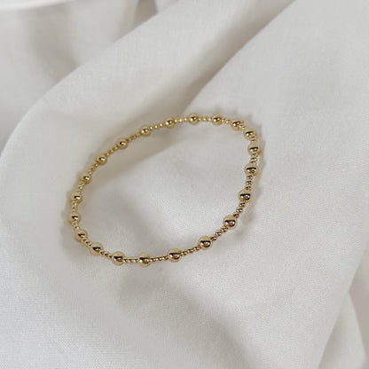 Angelina Gold Filled Bead Bracelet