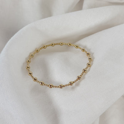 Angelina Gold Filled Bead Bracelet
