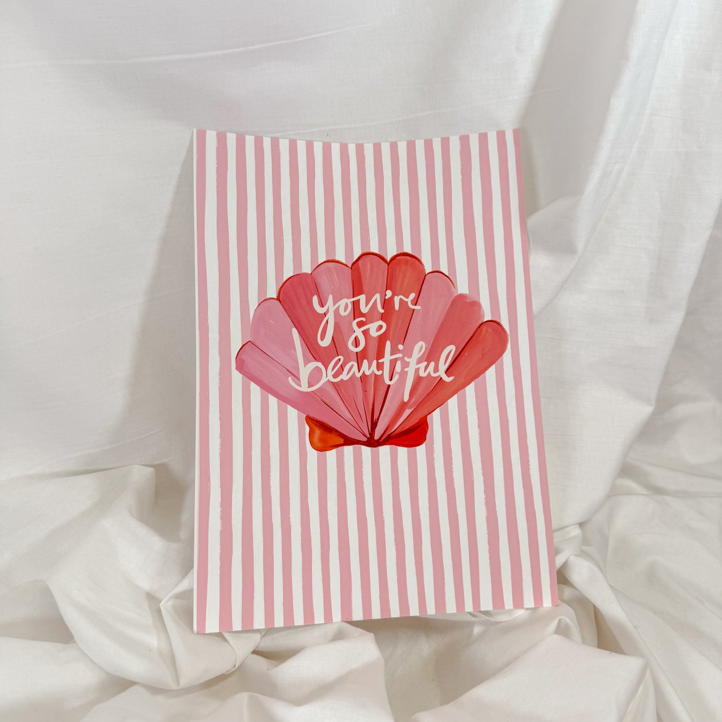 You're So Beautiful Seashell Wall Art Print