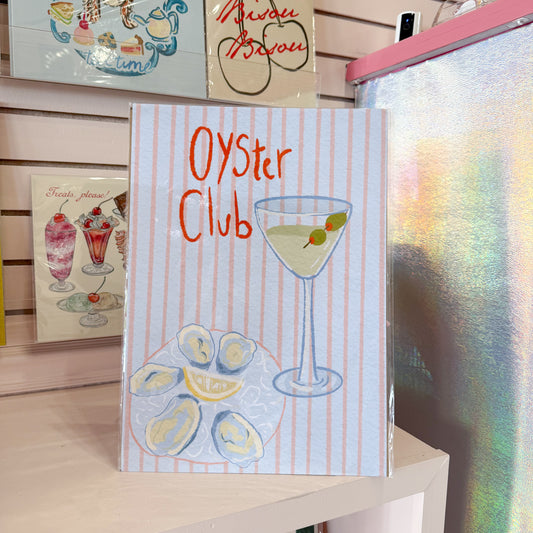 Oyster Club Wall Art Print