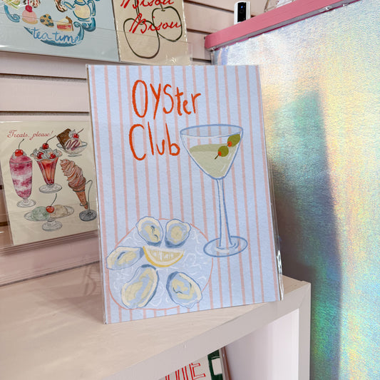 Oyster Club Wall Art Print