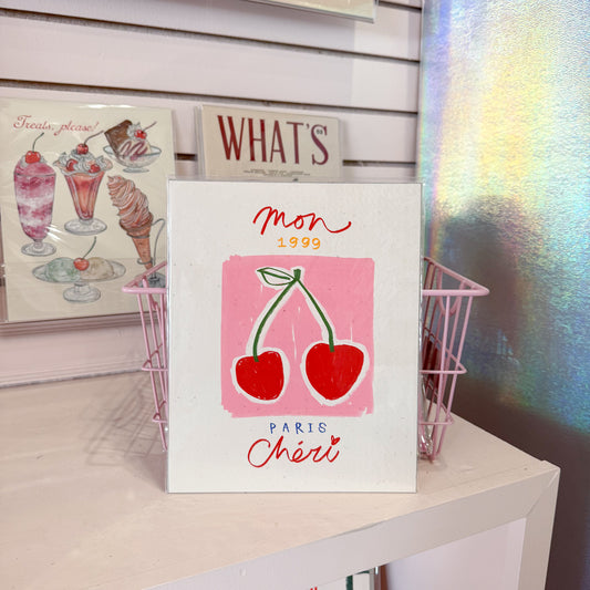 Mon Cheri Wall Art Print