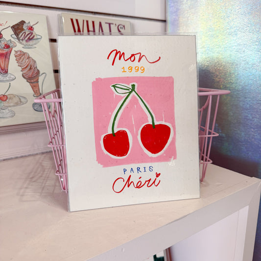 Mon Cheri Wall Art Print