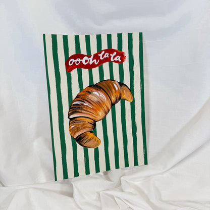 Ooh La La Croissant Wall Art Print